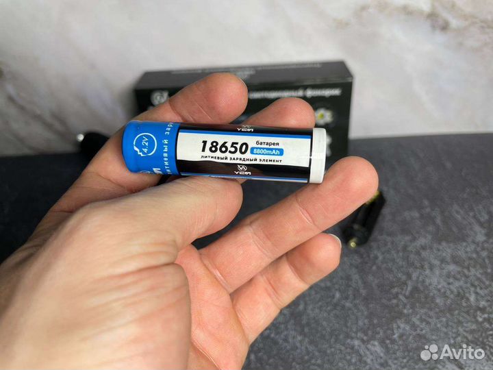 Фонарик светодиодный аккумуляторный походный