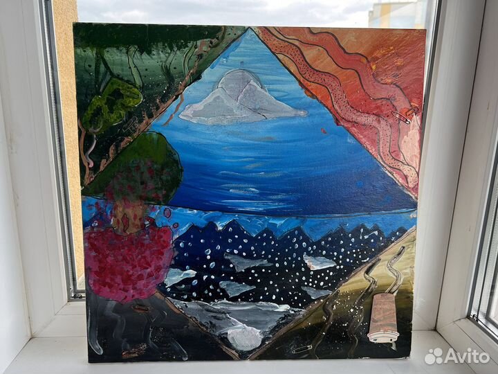 Яркая картина на холсте