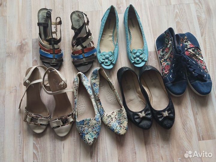 Обувь пакетом 37 бу мало 6 пар