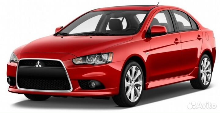 Ковры резиновые в салон на Mitsubishi Lancer X