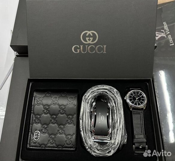Подарочные наборы 3 в 1 Louis Vuitton Boss gucc