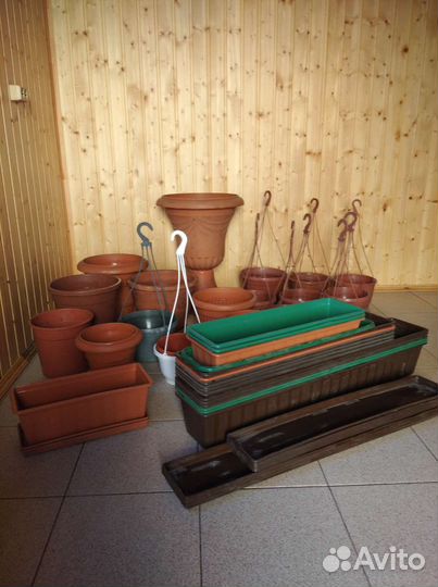 Вазоны для цветов пластик