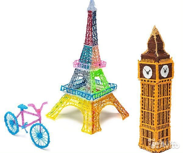 3D ручка с дисплеем 3д ручка 2 поколение + пластик