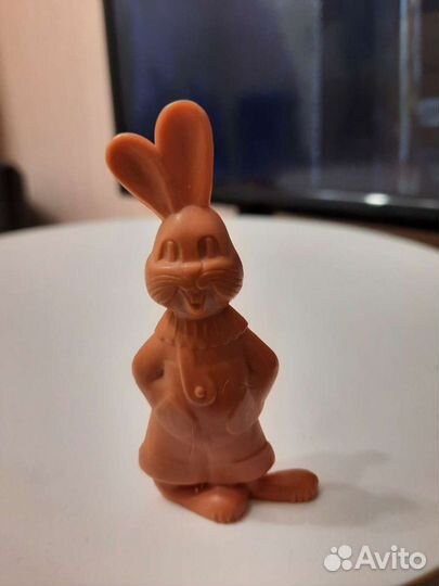 Игрушка (Фигурка) заяц пластмасса СССР