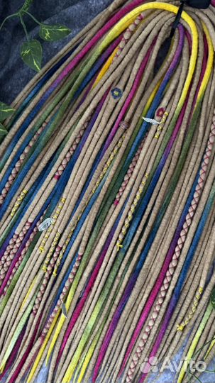 Войлочные дреды разноцветные