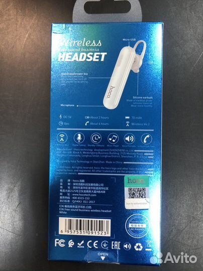 Гарнитура Bluetooth Hoco