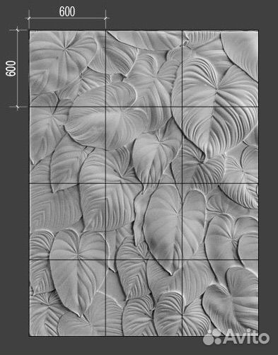 Гипсовое панно барельеф 