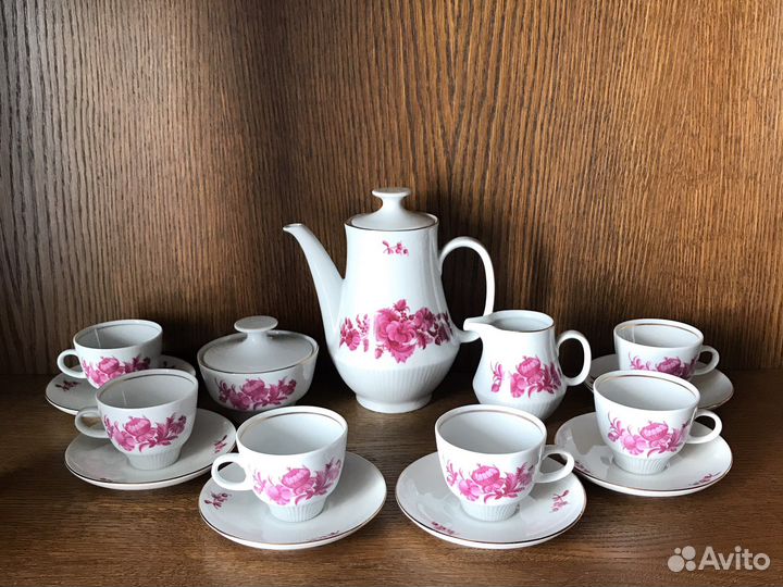 Сервиз кофейный Сolditz гдр Саксония Кольдиц