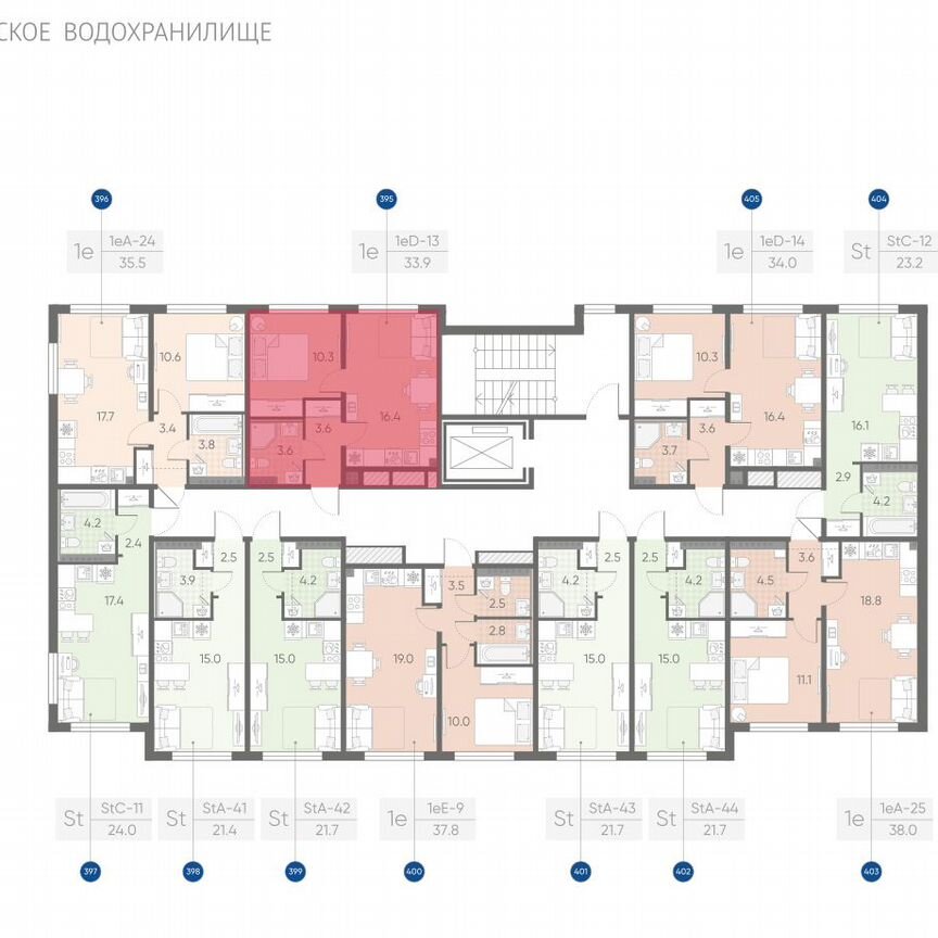 1-к. квартира, 33,9 м², 3/4 эт.