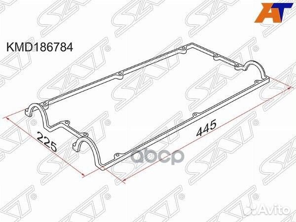 Прокладка клапанной крышки MMC 4G63 dohc 91- KM
