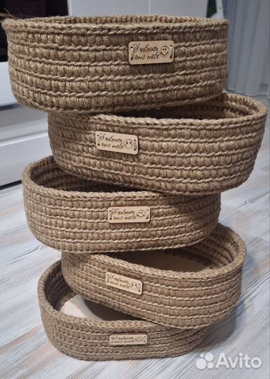 Корзинка из джута