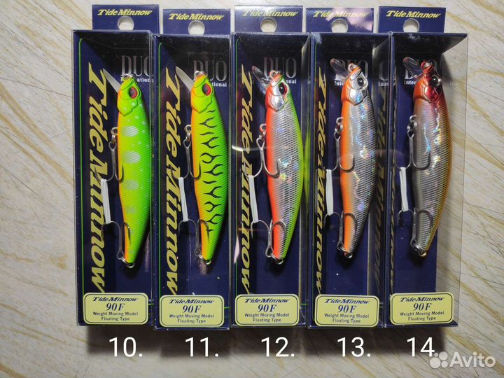 Воблеры DUO Tide Minnow: 75F, 90F