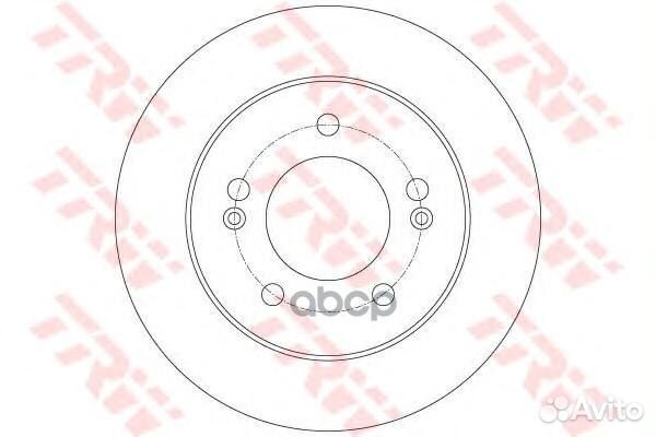 Тормозной диск DF6144 TRW
