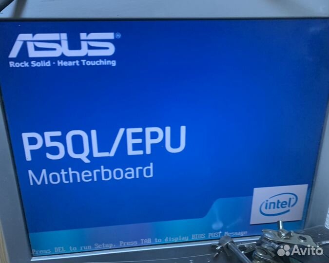 Материнская плата Asus+процессор E5400+ охлаждение