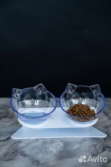 Кошачьи миски двойные