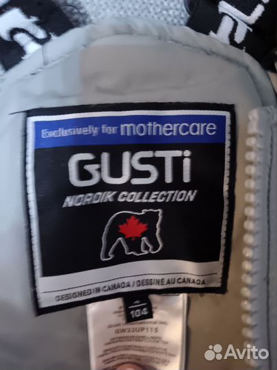 Gusti зимний полукомбинезон 104 размер