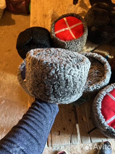 Кубанка казачья серая каракуль