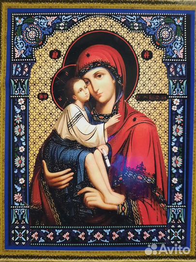 Донская икона Божьей Матери 4050 алмазная живопись