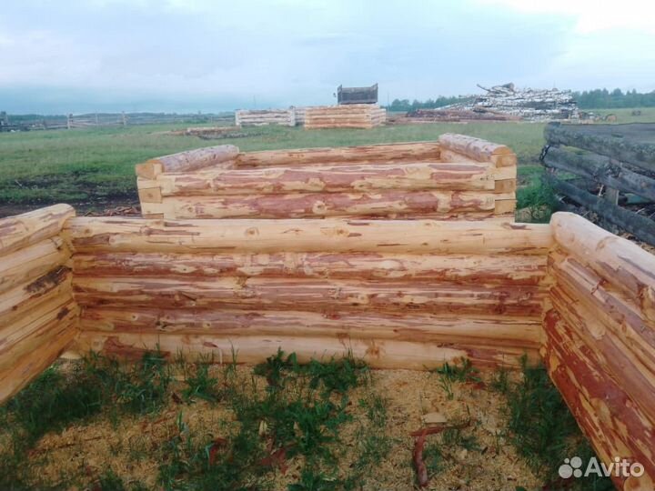 Сруб для бани 3х3 хвоя