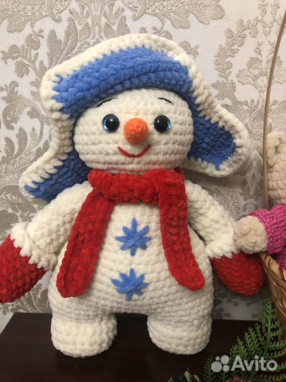 Вязаный снеговик