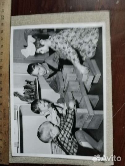 Фото, дети, игрушки, ретро