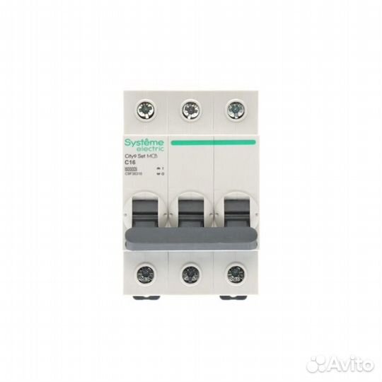 Выключатель автоматический 3п City9 Set (ав) С 16А 6кА 400В SE C9F36316
