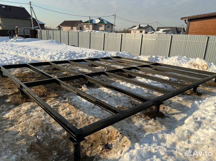 Винтовые сваи 108 с монтажом, свайный фундамент