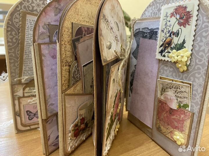 Винтажный фотоальбом ручной работы