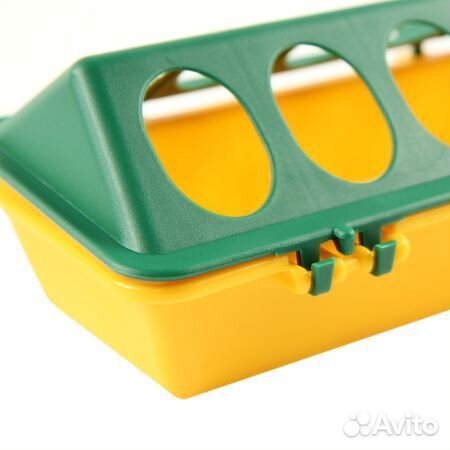 Кормушка-поилка лотковая 30 см пластик для цыплят