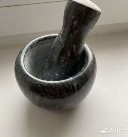 Ступка из мрамора с пестиком