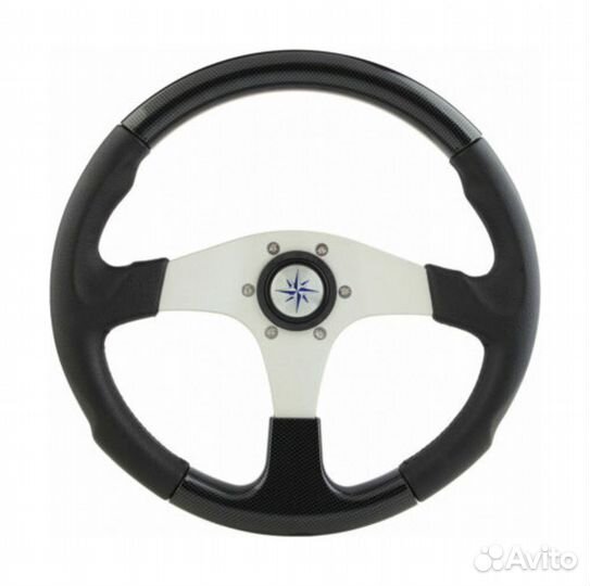 Рулевое колесо EVO marine 2 обод черный, спицы сер