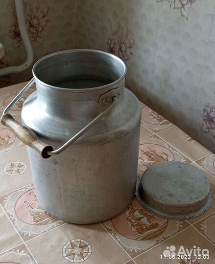 Алюминиевый бидон СССР 10 л