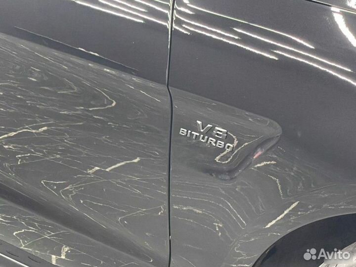 Решетка GT черная + шильдики V8 Мерседес ML W166