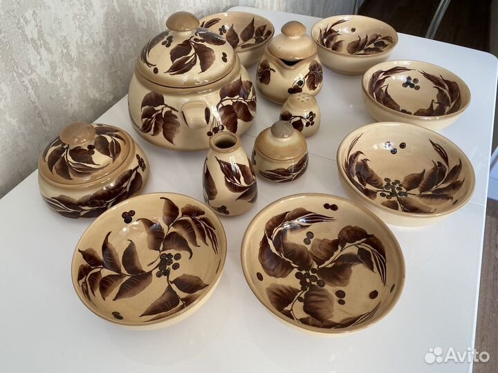 Набор керамической посуды 12 предметов