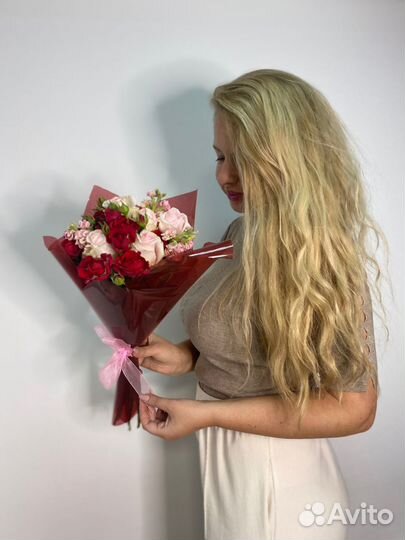 Микс из роз. Букеты. Доставка