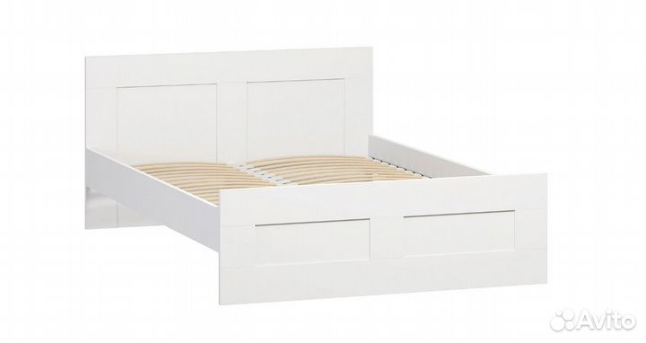 Кровать двуспальная Сириус белая