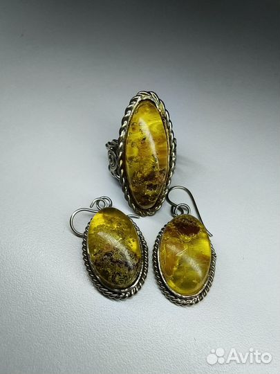 Янтарь украшение из янтаря винтаж СССР