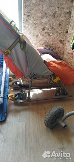 Детские санки коляска