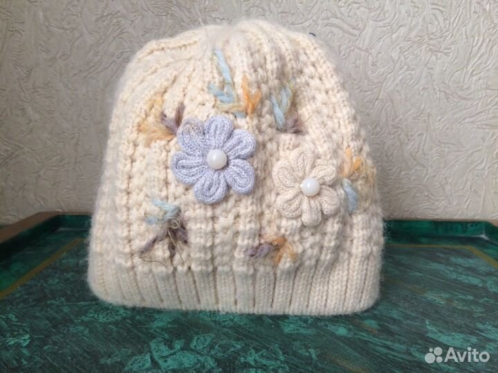 Шапка зимняя женская вязанная