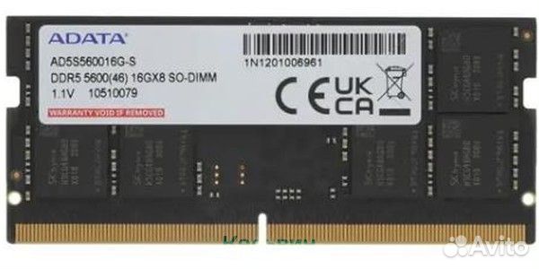 Adata SO-dimm DDR5 16GB 5600MHz AD5S560016G-S