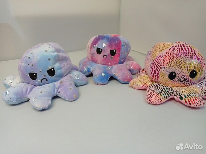 Мягкая игрушка осьминог-перевертыш в ассортименте