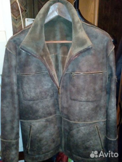 Легкая дубленка 50-52