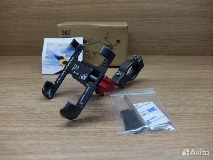 Держатель телефона Promend на руль раздвижной