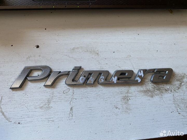 Эмблема надпись на багажник Nissan Primera P12 200