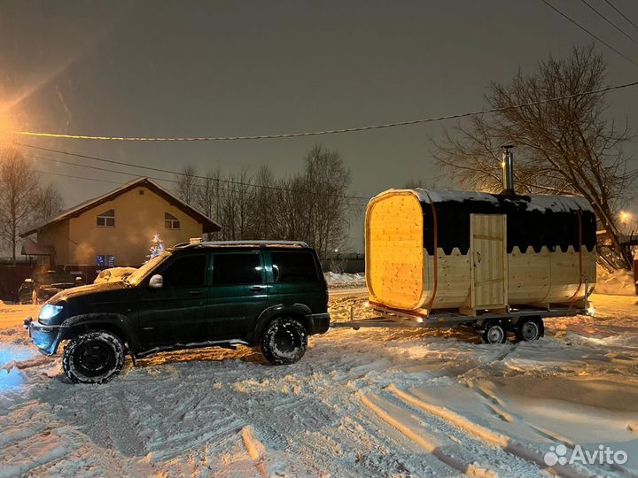 Баня бочка квадро аренда