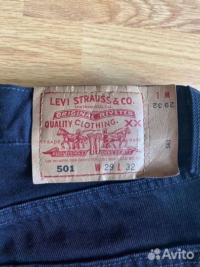 Джинсы левис 501 usa Винтаж