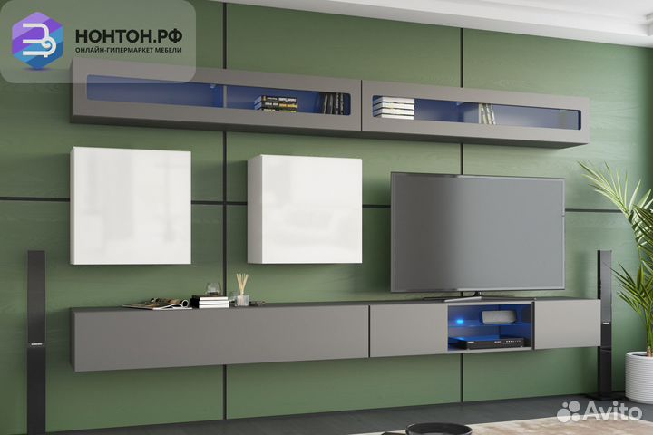 Комплект point №12 серый графит / белый глянец