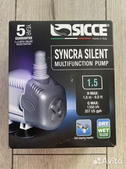 Помпа подъёмная Sicce syncra silent 1.5