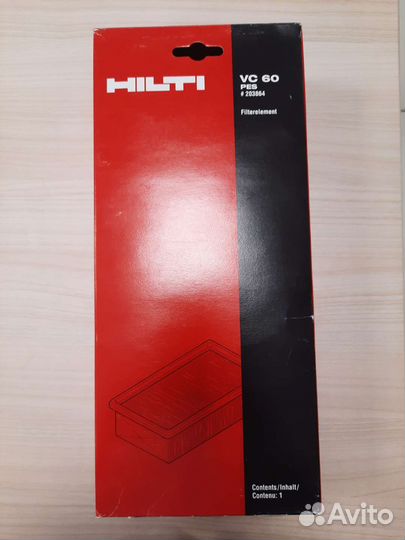 Оригинальный фильтр для пылесоса Hilti vc60
