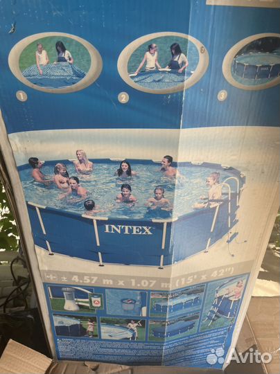Каркасный бассейн 457 *1.07 бу